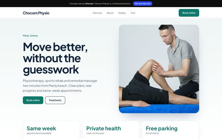 Chocom Physio, Physiotherapy