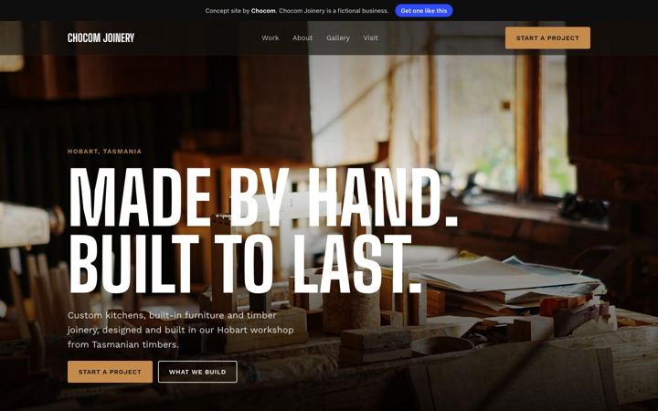 Chocom Joinery, Joinery